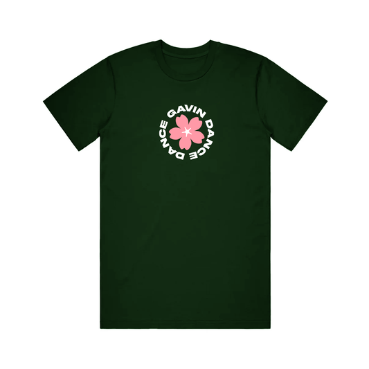 CHERRY BLOSSOM T-SHIRT (FOREST)