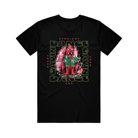 DGD STRAIGHT FROM THE HEART T-SHIRT (BLACK)